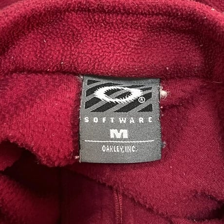 【USED】00'S OAKLEY SOFTWARE FLEECE TOP RED