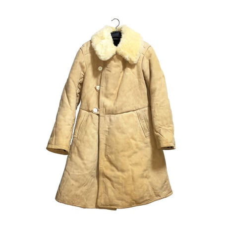 【USED】70'S RUSSIAN ARMY MOUTON SHEEPSKIN COAT