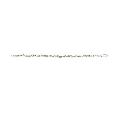 【USED】Vintage SILVER925 SPHERE TRIANGEL CHAIN BRACELET MADE IN ITALY