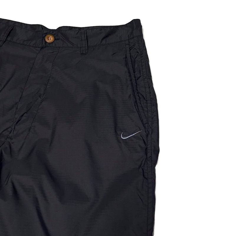 USED】00's NIKE INT'L RIPSTOP NYLON PANTS BLACK