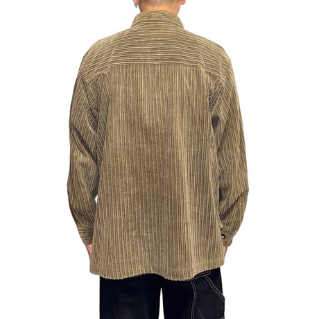 【USED】00's PIKO WIDE WALE CORDUROY ZIP SHIRT