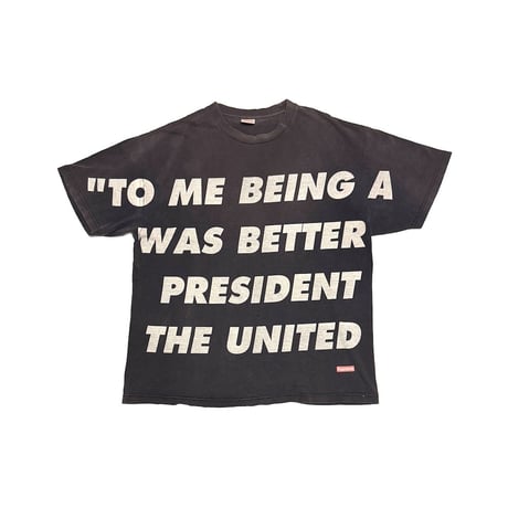 【USED】SUPREME × TET 2007AW Goodfellas “Gangster” T-shirt Fade Black