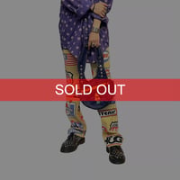 【USED】80's-90's NEPAL RAVE BODY BAG with MUSHROOM EMBROIDERY