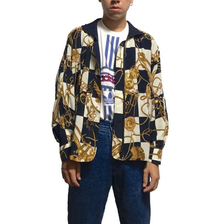 【USED】90'S REVERSIBLE SCARF BLOUSON