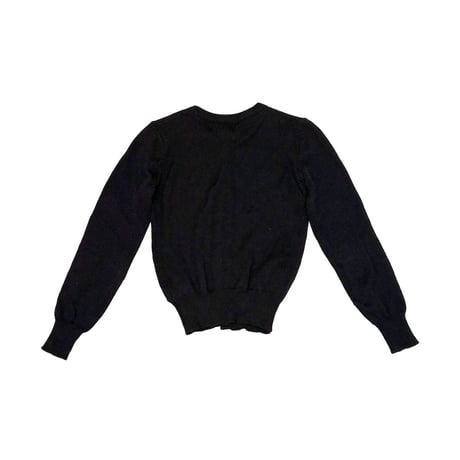 【USED】90's A.P.C. WOOL KNIT CARDIGAN BLACK
