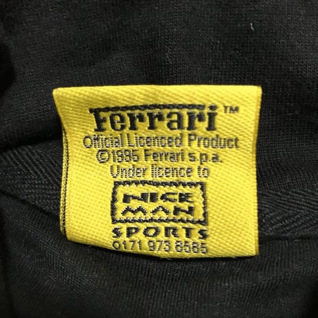 【USED】90'S FERRARI HI-NECK L/S T-SHIRT MADE IN U.K