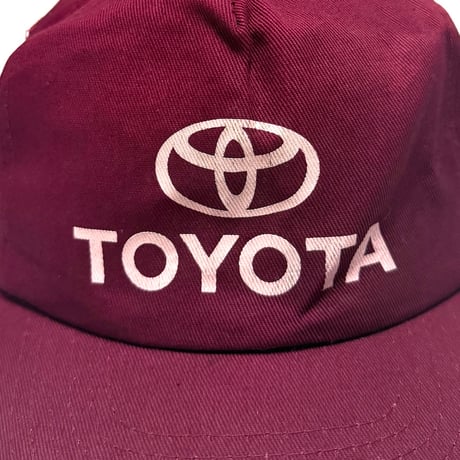 【USED】90's TOYOTA 6-PANEL CAP MADE IN USA
