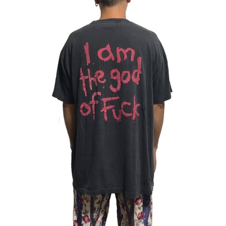 【USED】90'S MARILYN MANSON  "I AM THE GOD OF FUCK" T-SHIRT