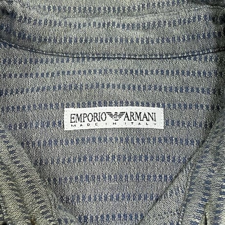 【USED】80'S-90'S EMPORIO ARMANI WOOL CRUSHING SHIRT
