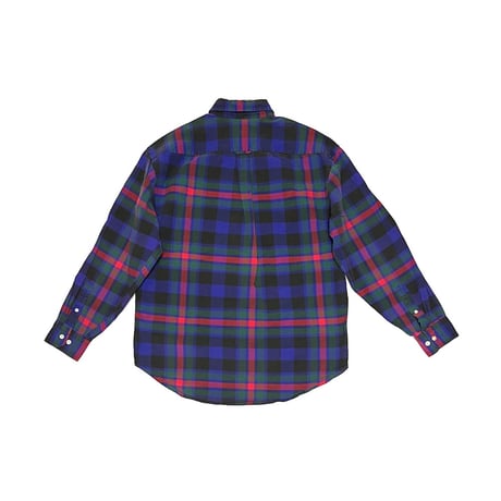 【USED】90's OLD GAP CHECK B.D SHIRT BLUE×GREEN×RED