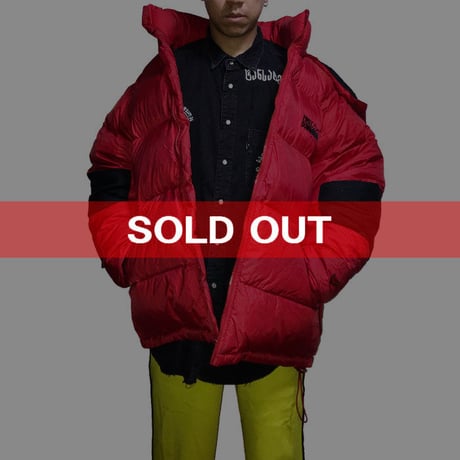 【USED】90'S FIRST DOWN HOODED DOWN JACKET