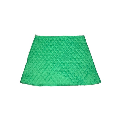 【DEAD STOCK】90's PRINCESSE WALLY QUILTED MINI SKIRT GREEN