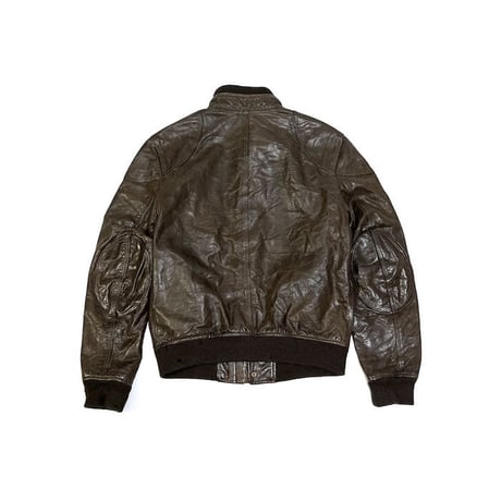 【USED】90'S-00'S BELSTAFF LEATHER MOTORCYCLE JACKET