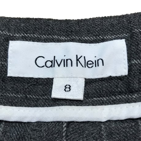 【USED】CALVIN KLEIN PINSTRIPE WOOL SLACKS