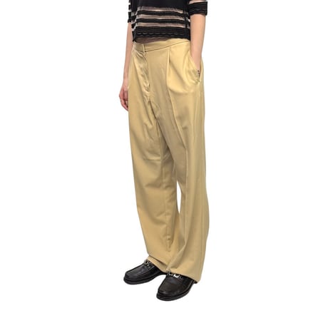 【USED】00's LIZ claiborne SLACKS BEIGE