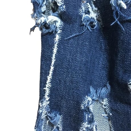 【USED】00'S VIVIENNE WESTWOOD MAN "CUT & SLASH" DENIM PANTS