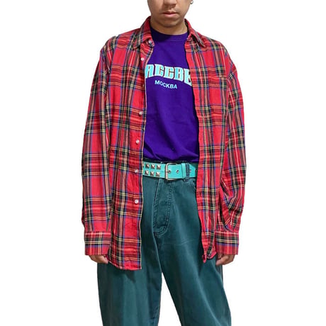 【USED】90'S L.L,BEAN TARTAN CHECK SHIRT