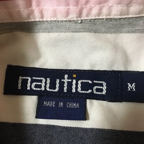 【USED】90'S NAUTICA MULTI STRIPE SHIRT