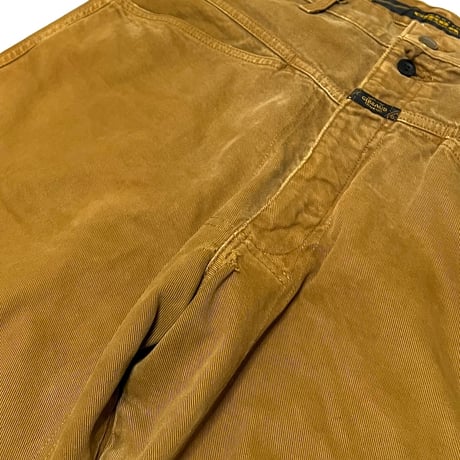 【USED】90's MARITHE + FRANCOIS GIRBAUD BARREL PANTS OCHER