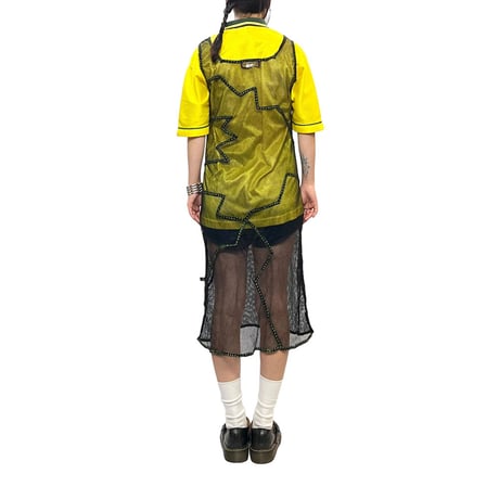 【USED】80's Bamboo's MESH DRESS