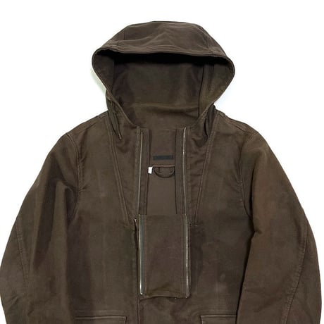 【USED】EARLY 00'S HELMUT LANG MOLESKIN HOODED COAT