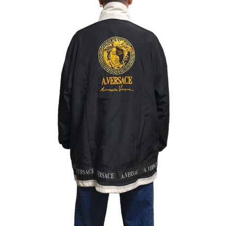 【USED】90'S A.VERSACE NYLON TRACK JACKET