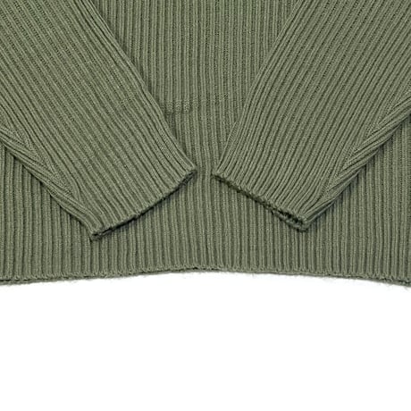 【USED】00'S UMBRO HI-NECK RIB KNIT SWEATER