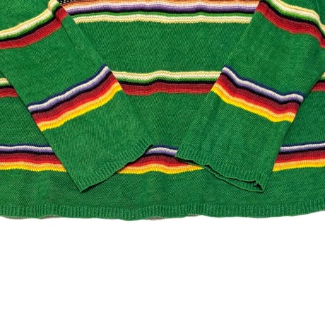 【USED】90's Polo by Ralph Lauren LINEN BREND KNIT L/S TOP