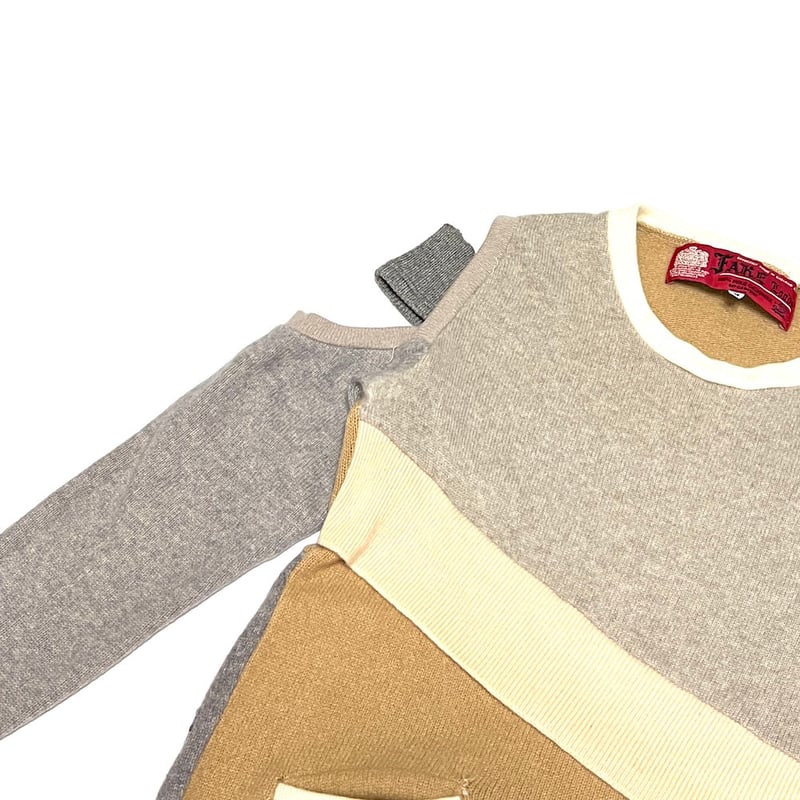 USED】90's FAKE LONDON CRAZY PATCHWORK CASHMERE USED】90's FAKE LONDON CRAZY PATCHWORK CASHMERE