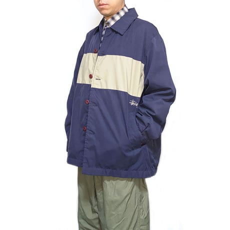 【USED】90'S-00'S STUSSY NYLON BUTTON JACKET