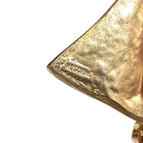 【USED】80'S MOSCHINO GOLD COLLAR NECKLACE