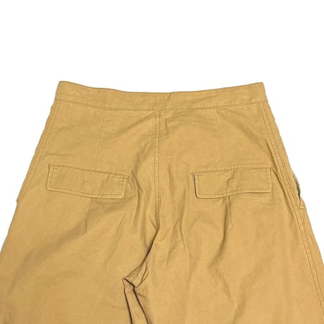 【USED】00's Y’s Cotton Linen Wide Work Pants Beige
