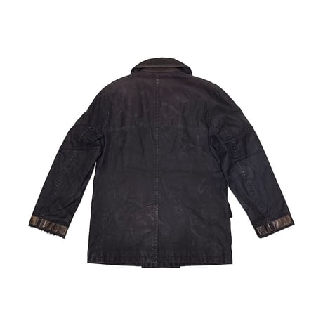 【USED】90's-00's HERMÈS Distressed French Workwear Style Peacoat Made in France