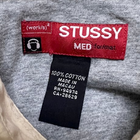 【USED】00's STUSSY LINED SHIRT