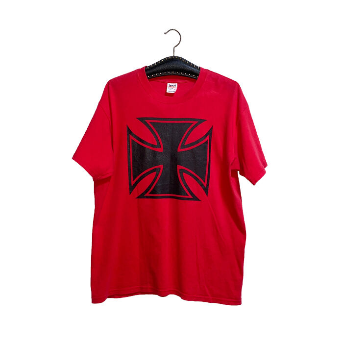 USED】00'S IRON CROSS T-SHIRT | KONBINI