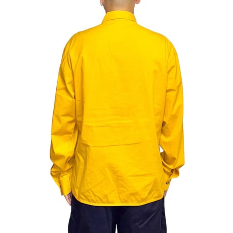 【USED】00's HUGO BOSS Mustard Yellow Snap Button Shirt