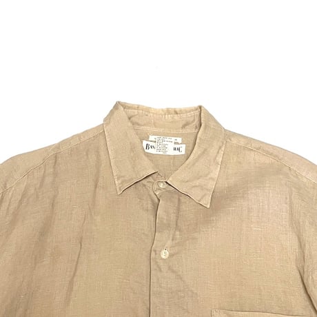【USED】90'S BANANA REPUBLIC IRISH LINEN SHIRT BEIGE