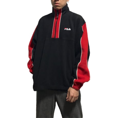 【USED】90'S  FILA FLEECE PULLOVER