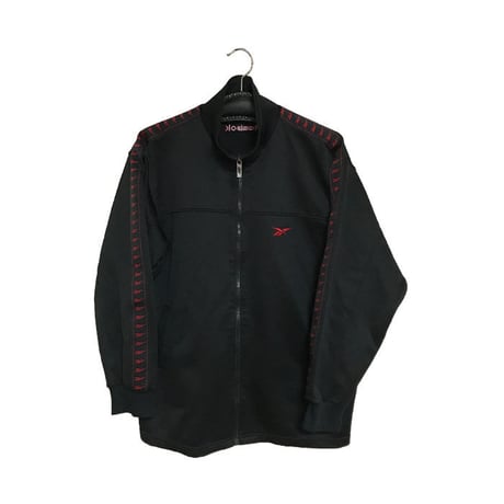 【USED】90'S REEBOK  TRACK JACKET BLACK×RED