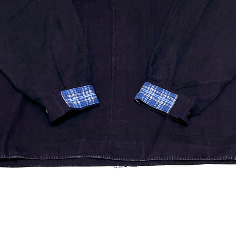 【USED】80's UK VINTAGE STAND COLLAR HALF BUTTON ATELIER SHIRT