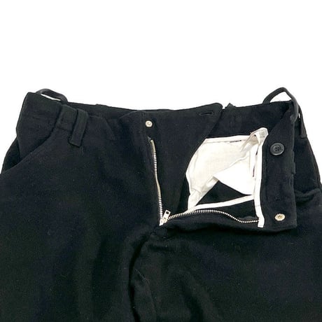 【DEAD STOCK】HELMUT LANG 1998 AW BLACK BOILED WOOL  BIKER PANTS