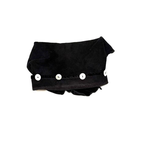 【USED】80's Amy Downs New York TURBAN HAT BLACK