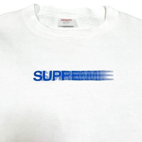 【USED】90'S SUPREME MOTION LOGO DESIGN SWEATSHIRT