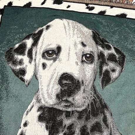 【USED】90's DISNEY 101 DALMATIANS WOVEN BLANKET