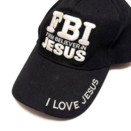 【USED】00's FBI FIRM BELIEVER IN JESUS Embroidered Cap