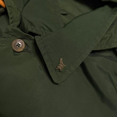 【USED】90's Henry Cotton's Dark Green Nylon Hooded Field Jacket