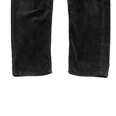 【USED】80's BLUE POWER WASH BY ARMANI JEANS CORDUROY PANTS SLATE BLACK