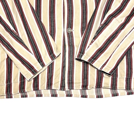 【USED】70's Eichsfeld Konfektion STRIPE WORK SHIRT JACKET④