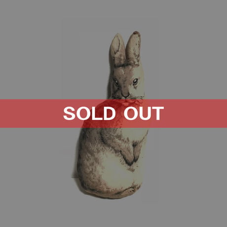 【USED】80'S THE TOY WORKS RABBIT PILLOW DOLL