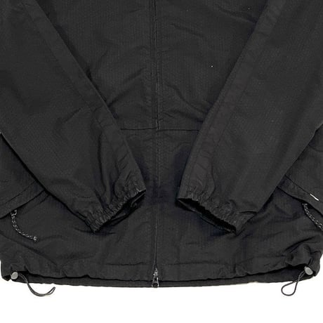 【USED】00'S STUSSY RIPSTOP NYLON HOODED JACKET BLACK